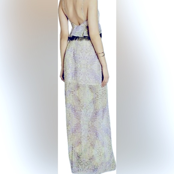 BCBGENERATION BCBG Maxi Dress Floral with Lace Sweetheart Maxi Size 2 - Picture 2 of 3